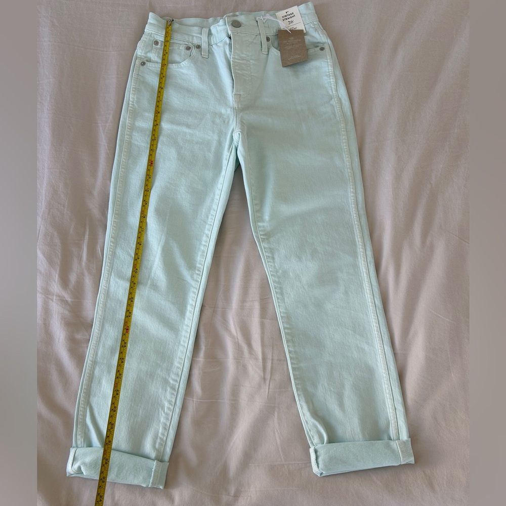 J. Crew Women's Light Mint Ankle Jeans - Picture 3 of 7